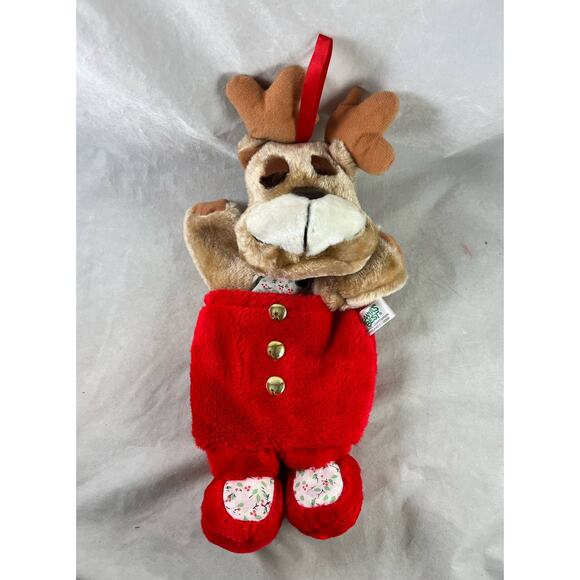 Stuffed Plush Bear Christmas Stocking 23" Holiday Decor Plushie Mantel Stocking - Picture 1 of 10